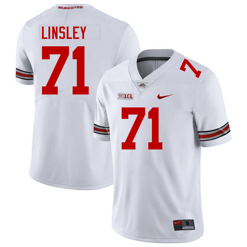 #71 Corey Linsley Ohio State Buckeyes Jerseys Football Stitched-White